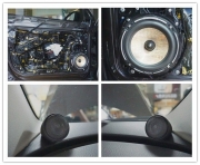 【廣州汽車音響改裝多少錢】邁騰改裝勁浪音響—佛山百佳
