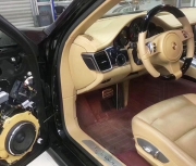 南海汽車音響改裝多少錢保時捷卡宴改裝德國龍湖TX303三...