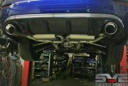 英菲尼迪Q50L改装SVE中尾段双鼓双阀门双出排气系统上车