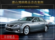 唐山博納 豐田銳志汽車音響改裝升級(jí)雷貝琴！