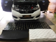 吸收噪聲 太原朗聲本田飛度汽車隔音改裝GT隔音