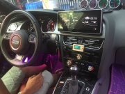 奧迪A4L改裝安卓大屏導(dǎo)航360度全景行車記錄儀