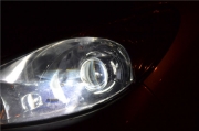 貴陽南明區(qū)改裝車燈升級捷龍商務(wù)車大燈改裝氙氣燈+雙光...