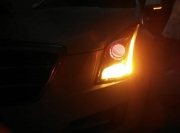 凯迪拉克ATS大灯升级米石第二代LED大灯，贵阳专业车灯改装