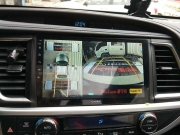 丰田汉兰达改装安卓大屏导航360全景行车记录仪