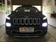 衢州海拉汽车灯光升级中心JP自由光升级GTR双光透镜