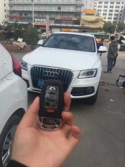 奧迪Q5改裝一鍵啟動(dòng)無(wú)鑰匙舒適進(jìn)入系統(tǒng)