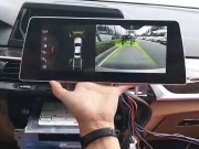 宝马3系改装安卓大屏导航倒车影像