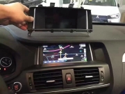 宝马X3改装安卓大屏导航高清倒车影像