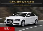 長春伯爵 奧迪A4汽車音響改裝升級(jí)雷貝琴！