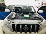 菏澤江波汽車音響改裝 豐田霸道汽車音響無損改裝曼斯特