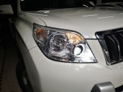 丰田霸道车灯改装双光透镜氙气大灯，坐拥豪车灯光