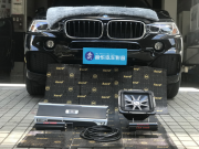 用音樂(lè)放松 寶馬X5汽車音響改裝美國(guó)K牌L7—廣州賣音樂(lè)