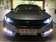 衢州海拉汽车灯光升级中心思域升级GTR双光4透镜