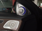 廣州東莞18款奔馳S320L加裝柏林之聲音響 旋轉(zhuǎn)高音應(yīng)有盡有