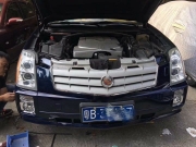 凱迪拉克大燈升級改裝亮野海拉5雙光透鏡【光速車改】