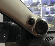 大眾帕薩特汽車音響改裝升級三分頻喇叭-重慶樂車坊