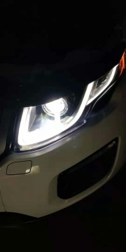 路虎大燈升級德國進口海拉5雙光透鏡【光速車改】