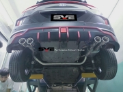 广州本田XRV改装SVE尾段带阀门四出排气搭配四出后唇