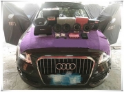 營(yíng)造歡樂(lè)氛圍 奧迪Q5汽車音響改裝德國(guó)RS音符套裝—東莞韻...