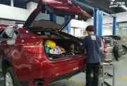 广东深圳13款宝马X6 3.0T 改装四出中尾段阀门排气