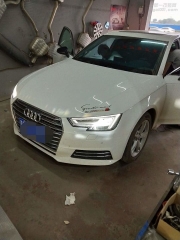 奧迪A4L升級原廠門把手照明燈，ATC車改邯鄲店