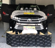 汕頭星悅汽車音響豐田漢蘭達升級隔音汽車音響改裝星悅定制意大利赫茲套餐