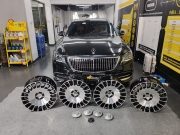 邁巴赫S400、S450改裝S560原廠刀鋒輪轂