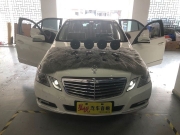 老款奔馳E300喇叭破音開音響的時候喇叭啪啪響是什么原因問題？汕頭星悅汽車音響