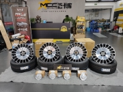 21款奔馳S400 S450改裝邁巴赫大餅輪轂