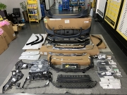 奔馳GLS450時(shí)尚版、動(dòng)感版改裝原廠(chǎng)豪華版前后包圍