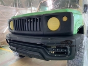 吉姆尼改装WALD宽体大包围套件 碳纤维机盖顶灯尾翼