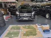 奔馳GLS450改裝抬頭顯示，提高行車安全