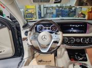 邁巴赫S400改新款米色桃木方向盤，新款車鑰匙