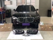 21款22款奔馳S400 S450改裝原廠流星雨數(shù)字大燈