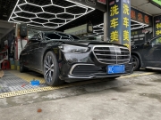奔馳S400L改裝原廠前排通風(fēng)座椅、記憶座椅