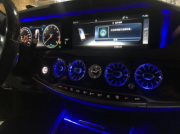 奔驰S450 4MATIC（W222）升级发光出风口，提升车内氛围感