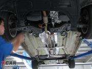 POLO1.4自動(dòng)檔改裝發(fā)動(dòng)機(jī)下護(hù)板作業(yè)