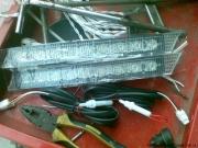 荣威550的9颗LED带转向日间行车灯改装作业