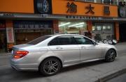 奔馳C260原車屏幕升級(jí)凱立德GPS導(dǎo)航/倒車可視 重慶渝大昌