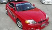 紅色Hyundai Coupe改裝雙增壓