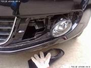 黑色高爾夫改裝霧燈+黃金光氙氣燈