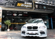 白馬王子——寶馬X改裝HAMANN 款包圍 四出排氣尾管