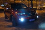 成都亮車匯改燈 索蘭托改裝雙光透鏡氙氣大燈總成黃金光...