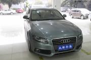 成都華濤奧迪A4L汽車音響改裝曼斯特和四門大能隔音
