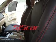 5i5car内饰改装|陆风X8|黑皮红线真皮座椅|内饰改装