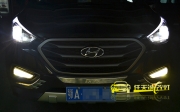 武汉ix35车灯改装Q5双光透镜 飞利浦D1S氙气灯泡 雾灯黄金眼