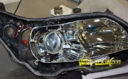 武汉雪铁龙世嘉大灯改装Q5双光透镜 全新飞利浦氙气灯泡