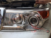 丰田酷路泽大灯改装金刚Q5透镜 华科安定器 飞利浦灯泡