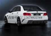 [外觀] 14新款奔馳E級(jí)改裝大包圍W212保險(xiǎn)杠E260E300LE63排氣管后唇尾翼